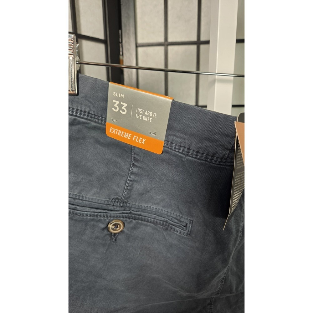 American Eagle Flex Men's 33 Slim 9" Inseam Chino Classic Shorts Slate Blue - Picture 5 of 5